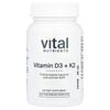 Vitamin D3 + K2, 60 Vegetarian Capsules