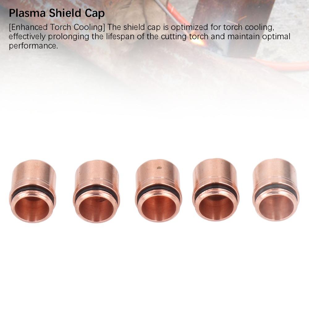 5pcs Amperage Rating 30-120A Plasma Shield Cap For Plasma Cutting Torch