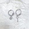 Bao Yi Long S925 Silver Interlocking Hoop Earrings - Elegant Women's Luxury Design