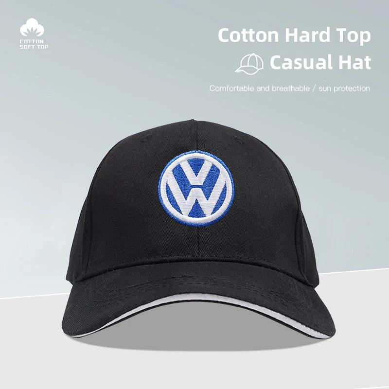 For VOLKSWAGEN VW For Volkswagen VW Car Emblem Embroidery Snapback Baseball Cap Spring And Autumn Outdoor Adjustable Casual Hats