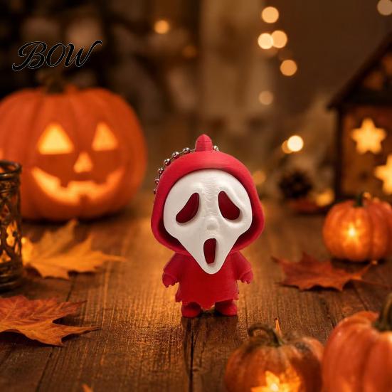 Decorative Skeleton Accessory Mini Screaming Keychain Pendant, 3D Printed Halloween Pendant Hanging Decor, Backpack Schoolbag Purse Bag Charm