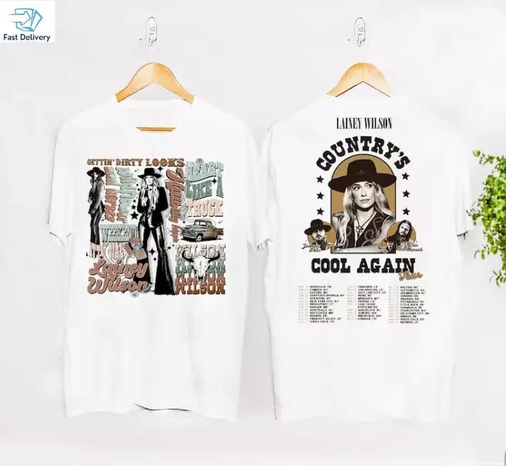

2024 Lainey Wilson Country s Cool Again Tour Shirt, Lainey Wilson Shirt All Size XL
