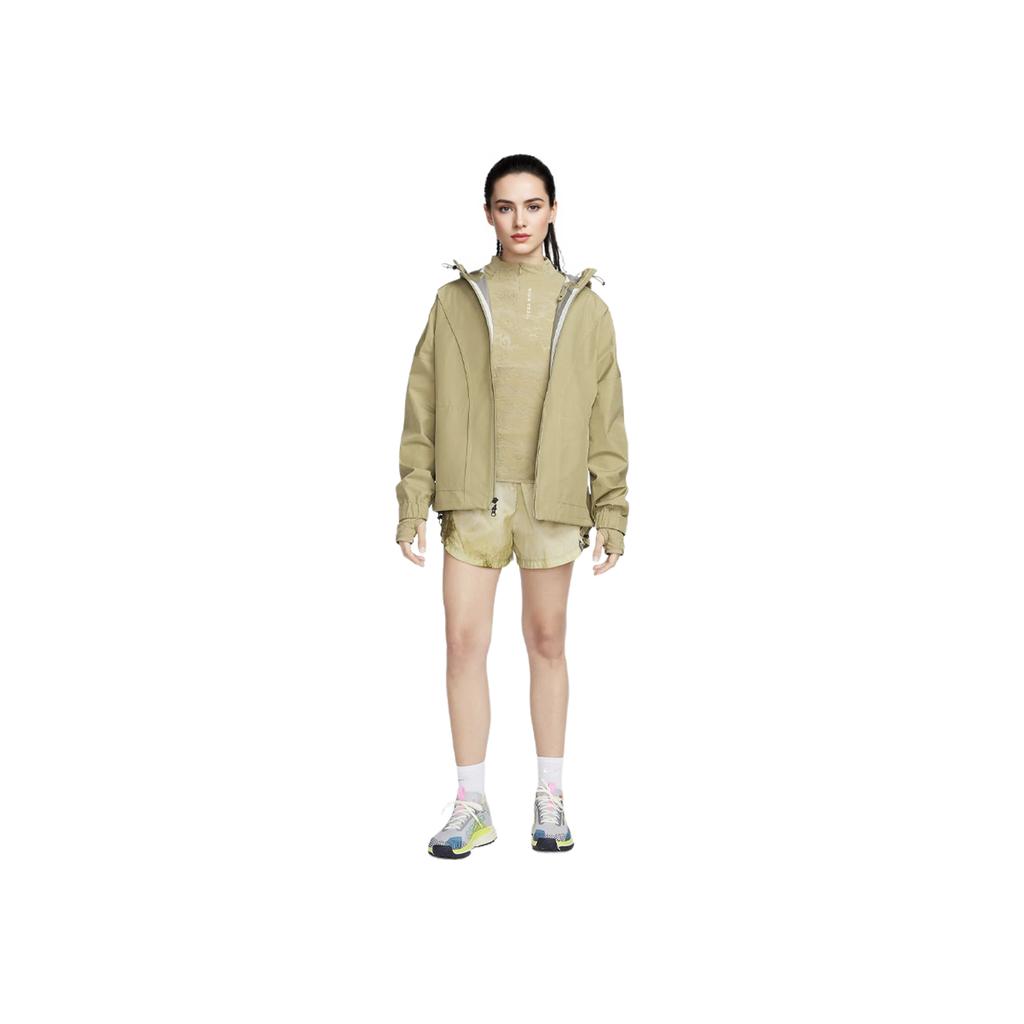 Nike Trail Gore-Tex Infinium Embroidered Logo Hooded Jacket Women Jacket Olive FB7642-276