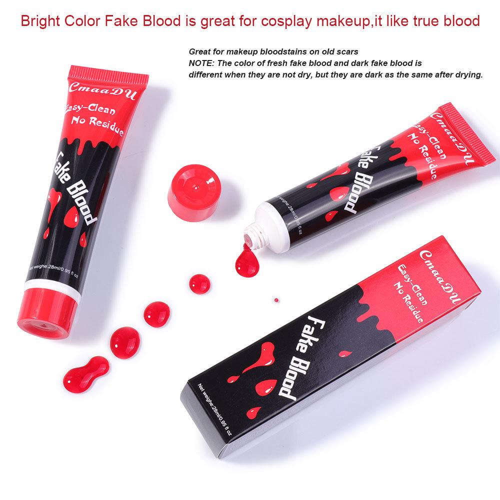 CmaaDU Halloween Fake Blood Face Paint Cos Costume