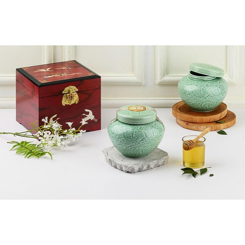 Korean Beekeeping Cheongmil Porcelain Acacia Honey, 1 Kg, 1 Piece