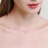 NUOY Sparkling Cubic Rondell Necklace