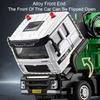 1:32 Zementpumpe LKW Legierung Modell Leiter Wasser Feuerwehrautos Diecast Auto Spielzeug Sprüht Wasser Licht Musik Rückzieher Fahrzeuge Kinder Geschenk