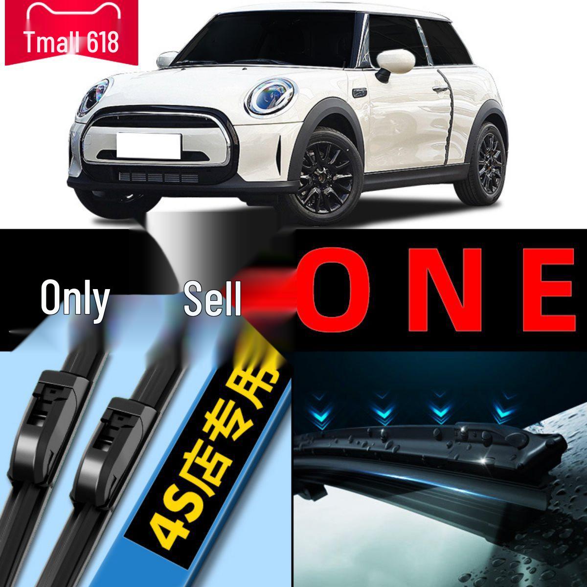

Compatible Wiper Blade for BMW MINI and ONE 2014-2015 Frameless Design 2000-2023 MINI ONE Front Pair