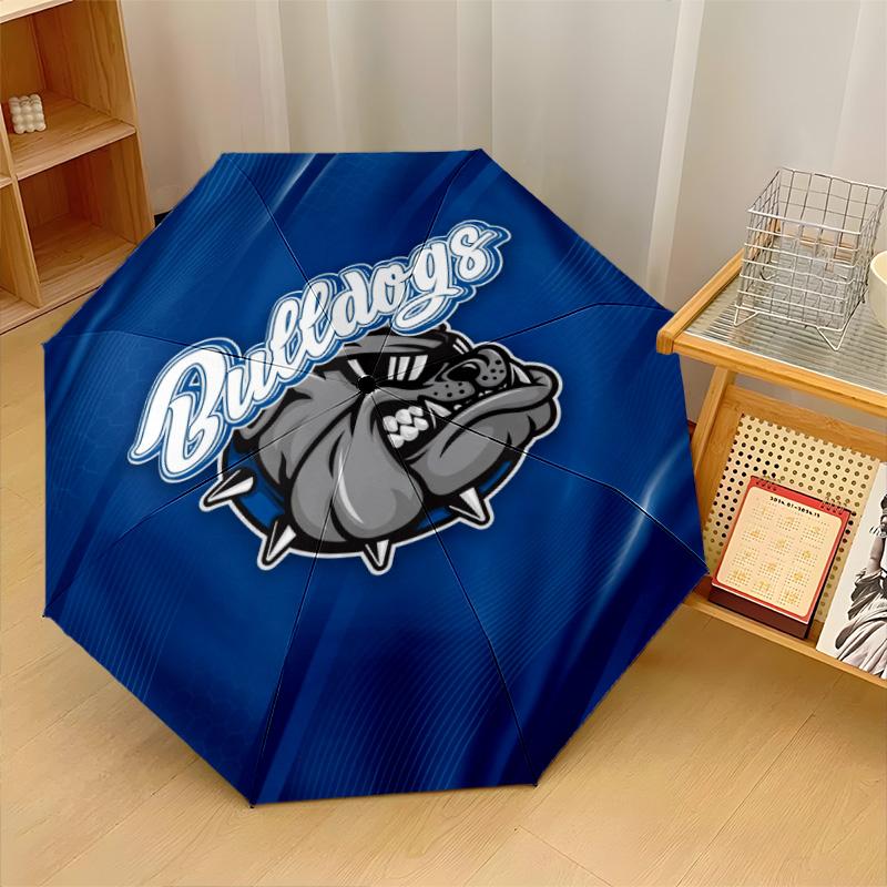 Canterbury-Bankstown Bulldogs Print Auto 8?Ribs Folding Umbrella Wind Resistant Lightweight Automatic Umbrella For Daily Travel