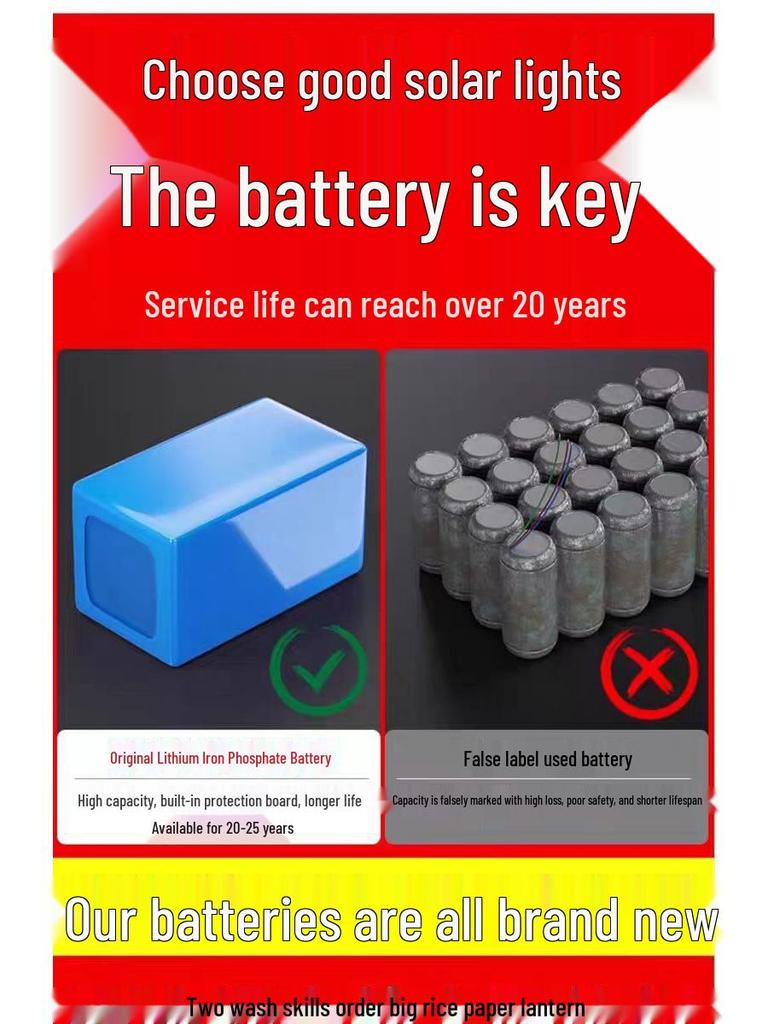 Super Bright Solar LED Outdoor Courtyard Light - 2025 High Pole Model