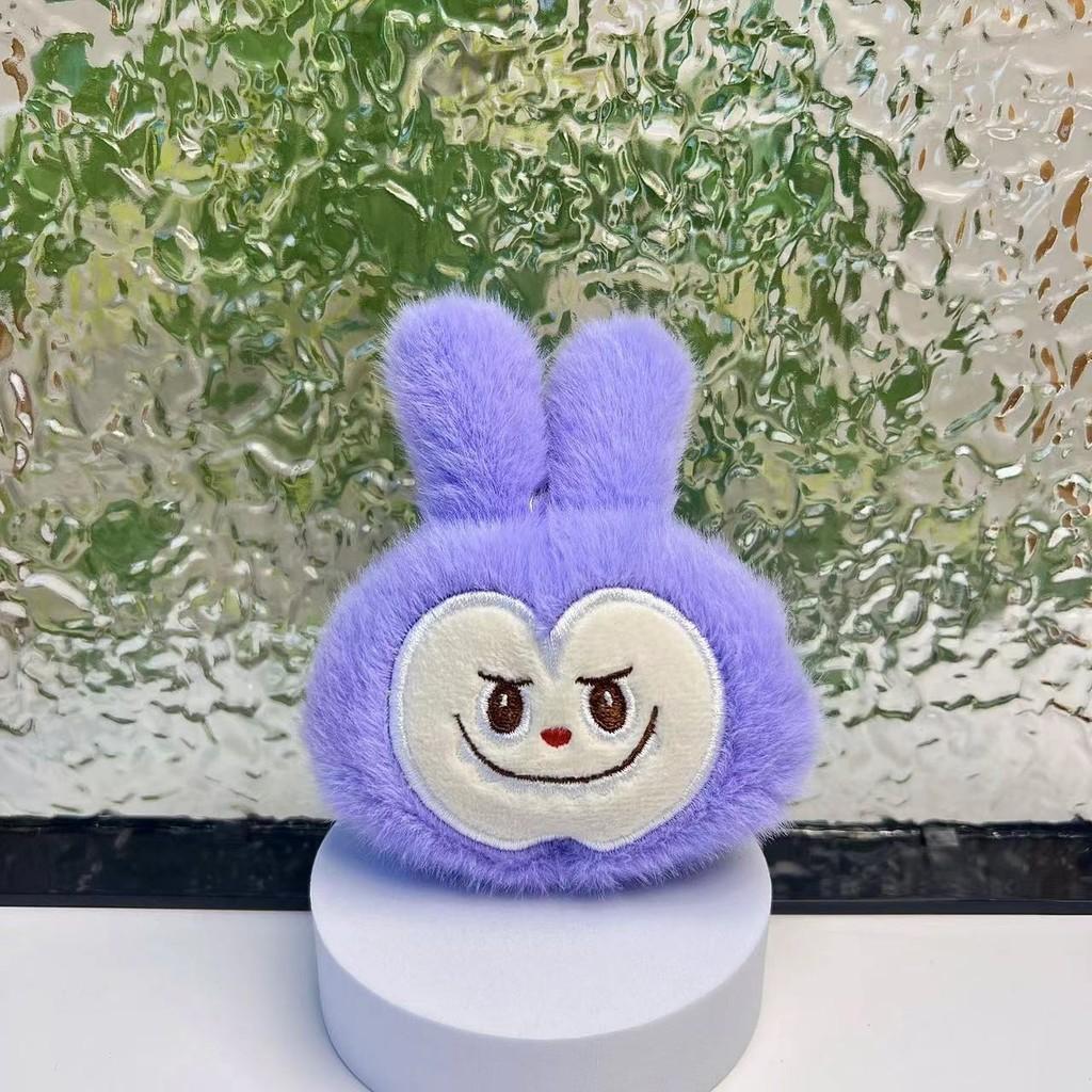 Rabbit Whimsical Plush Keychain Brooch Available In Multiple Vibrant Colors