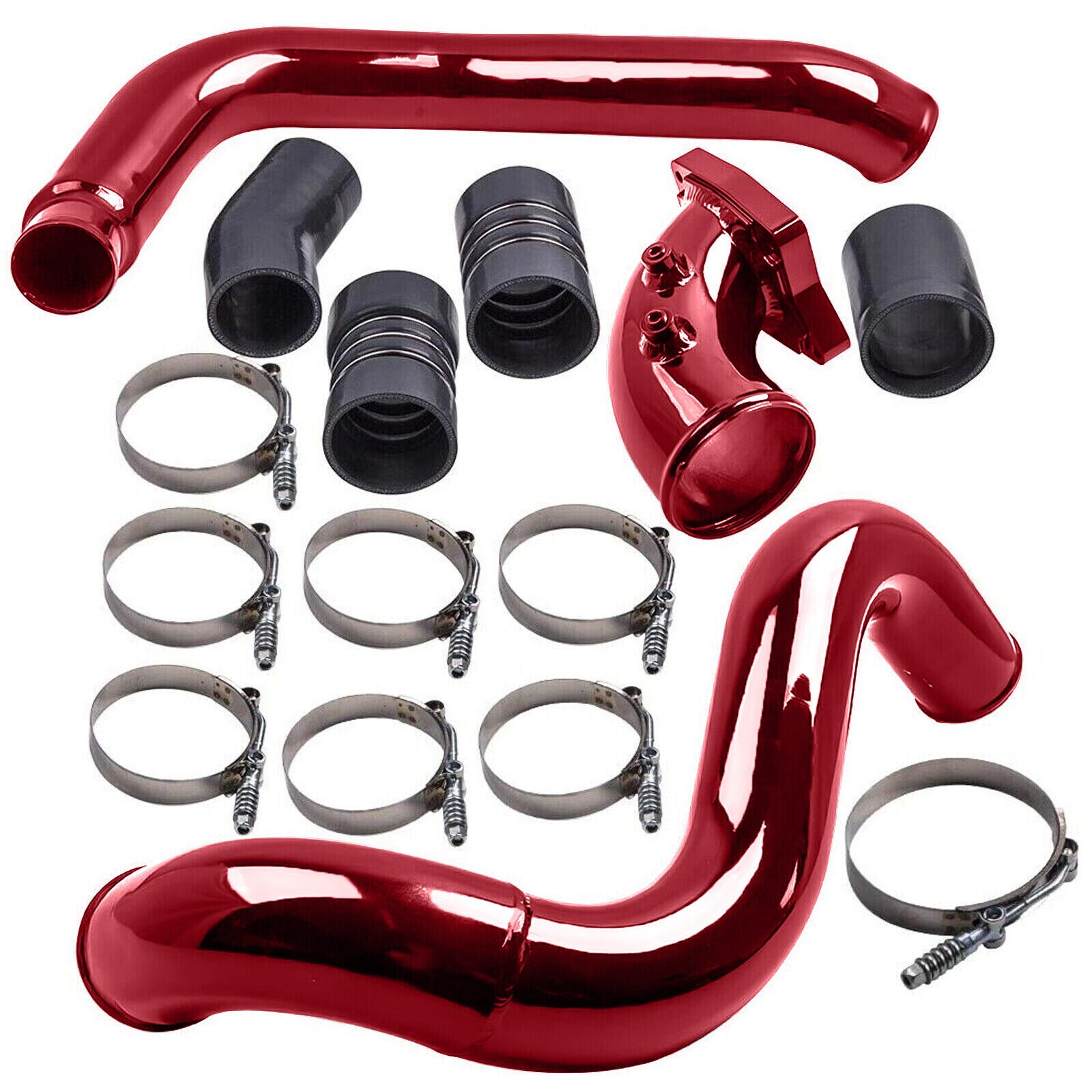 

Turbo Intercooler Pipe & Intake Elbow For 03-07 Ford F250 6.0L Powerstroke Red Black красный