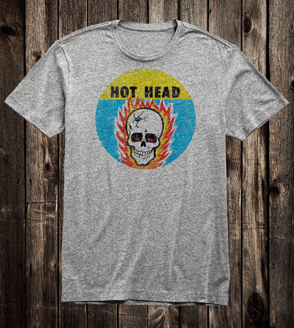 Hot Rod Tee T Shirt Drag Race Racing Motorcycle Hot Head Skull Impko 2XL