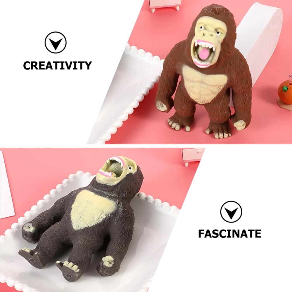 Stretchy Monkey Toy Adorable Toys Funny Chimpanzee Design Elastic Sensory Toy Pressure Release Squeeze Toy