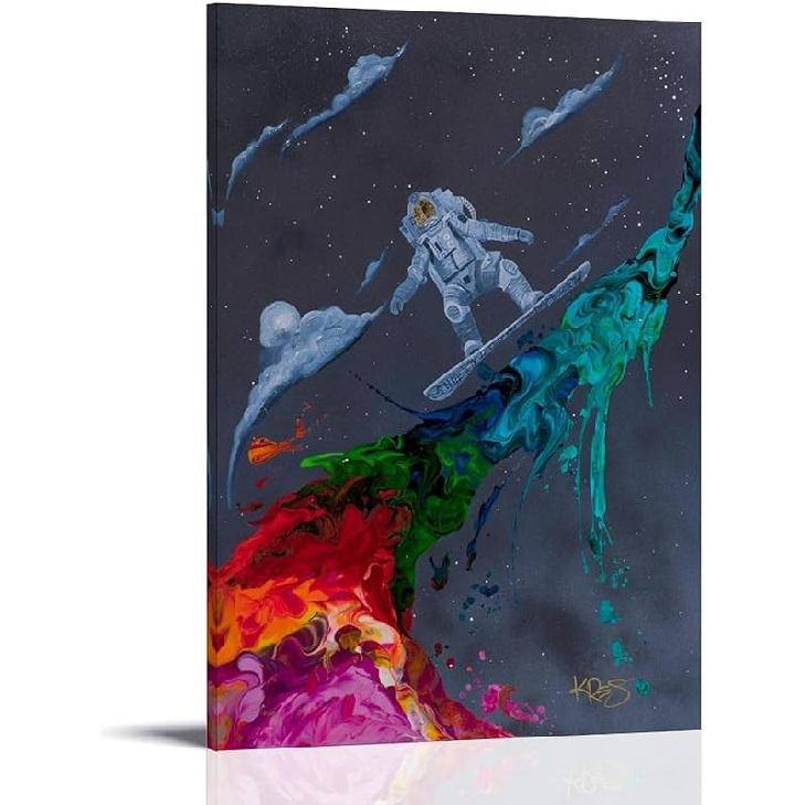 Famous Artist Kre8 Artwork Abstract Colorful Oil Painting Posters Passionate Imagination And Creativity Art Poster (17) Wall Art Deco Posters Canvas 08x12inch(20x30cm)