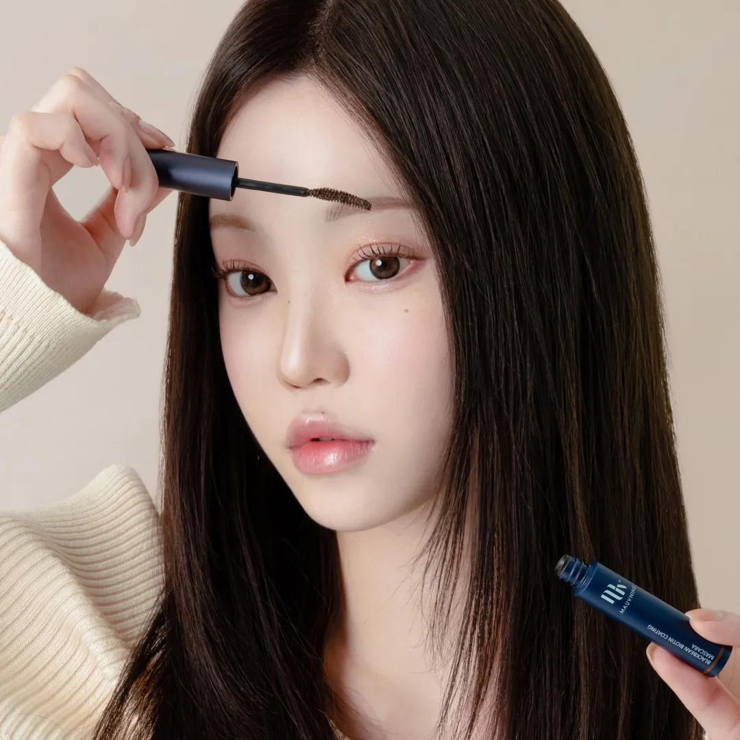 MAUVNING Black Bean Biotin Coating Mascara (Black / Brown) Mascara 01 Black