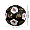 Ronaldo's Golden Cr7 Logo Size 5 Soccer Ball Machine Sewn Indoor/Outdoor Universal Football Unique Gift for Soccer Lovers Birthday/Christmas Wedding P