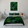 Lush Green Tropical Leaves Print Soft Comfortable Duvet Cover Bedding Set Included 1*Duvet Cover 2*Pillowcases Luxury gifts