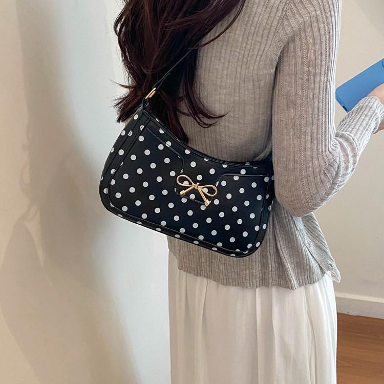 Exquisite Women's Polka Dot Crossbody Bag - 2026 Fashion Style, Versatile, High-End Feel, Single Shoulder or Underarm Wear.