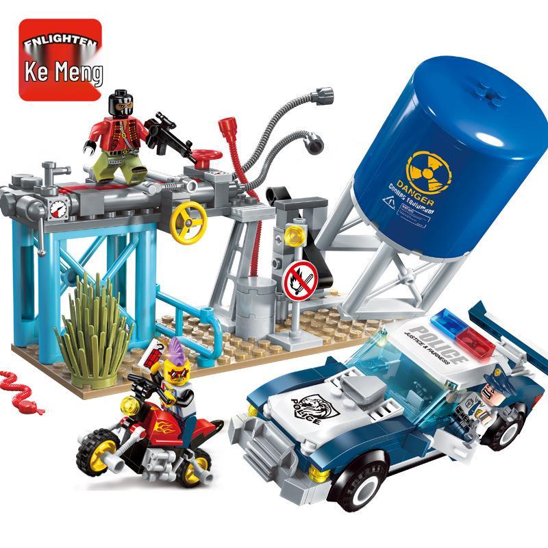 Qimeng 11011 SWAT Car & Motorcycle Building Blocks Toy Set