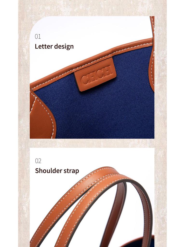 CHCH Women's Large Capacity Denim Shoulder & Crossbody Summer Tote