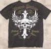 Cross-border new gothic unisex T-shirt top, short-sleeve T-shirt, Y2K trendy brand skull top, short-sleeve