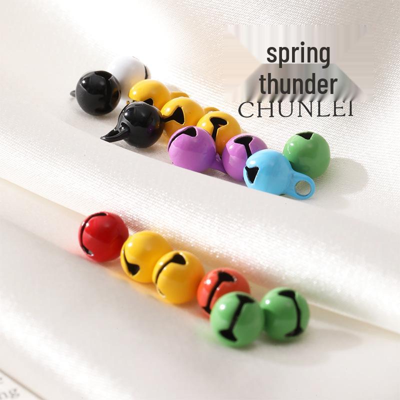 

6 мм Разноцветные Расписные Колокольчики DIY Ювелирные Аксессуары – Маленькие Рождественские Украшения в Корейском Стиле Шармы для Сумок