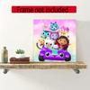 Cartoon Cute Gabbys 5D Round Diamond Painting Kit Diamond Embroidery Painting Rhinestones Mosaic Frameless Handwork Decoration Arts