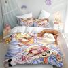 Cartoon Shugo Chara Duvet Cover 3-Piece Set Children Hinamori Amu Cute Polyester Soft Breathable Comforter Animation Bedding Set