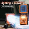 Outdoor Fan Lamp Solar Charging Three-speed Adjustment Support for Outdoor Play Suitable for a Variety of Scenarios.