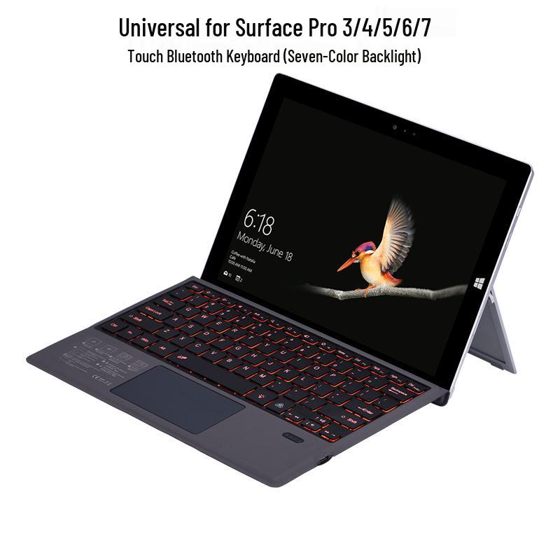 Tablette Microsoft Surface Pro 9 avec Clavier Magnétique Sans Fil Bluetooth et Rétroéclairage Coloré