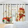 Winter Snow Scenery Blackout Curtains Snowman Pine Forest Pattern Bedroom Living Room Darkening Noise-reducing Window Curtain