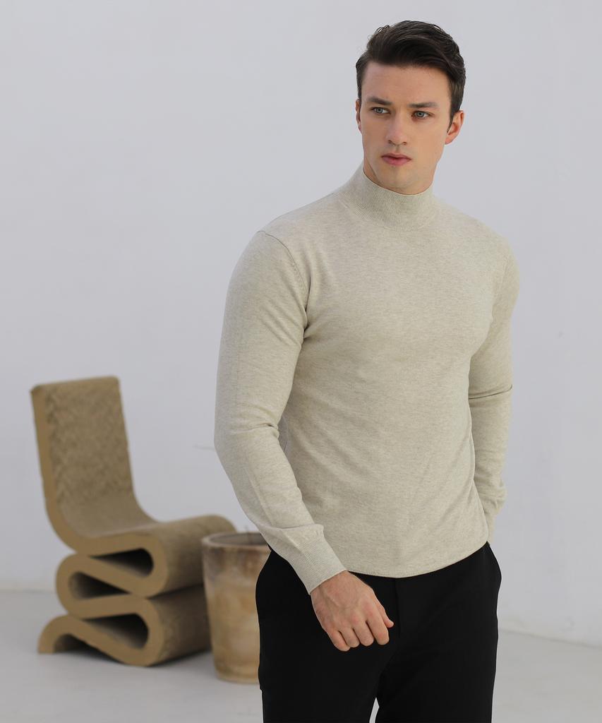 Bestfit 2-Pack Soft Muscle Fit Mock Neck Long Sleeve Knit