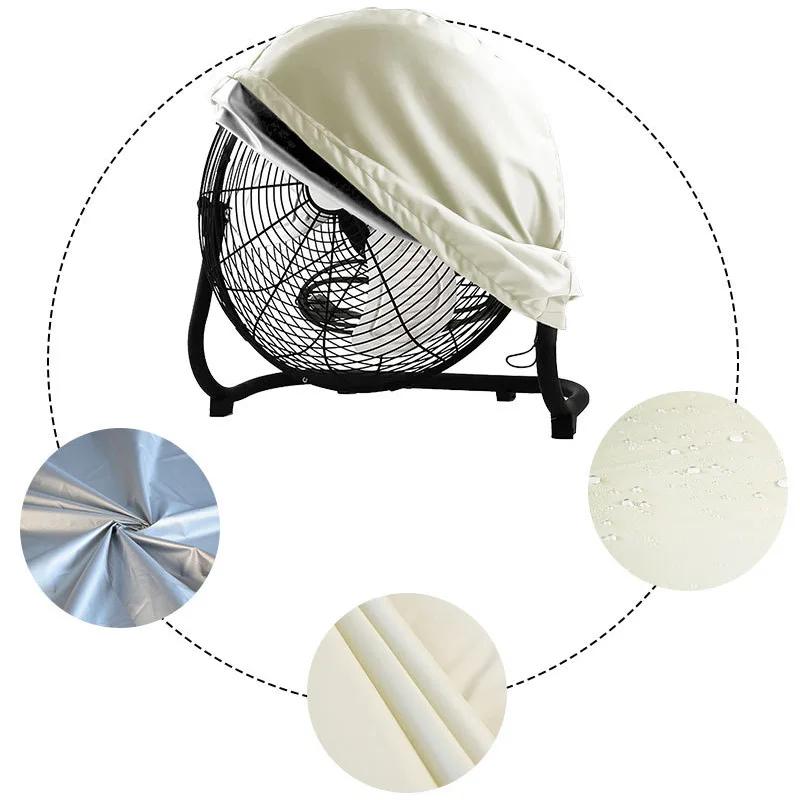 Universal Foldable Fan Cover for Electric Fans Half Circle Design Dustproof Uv Resistant Cover for Indoor and Outdoor Use