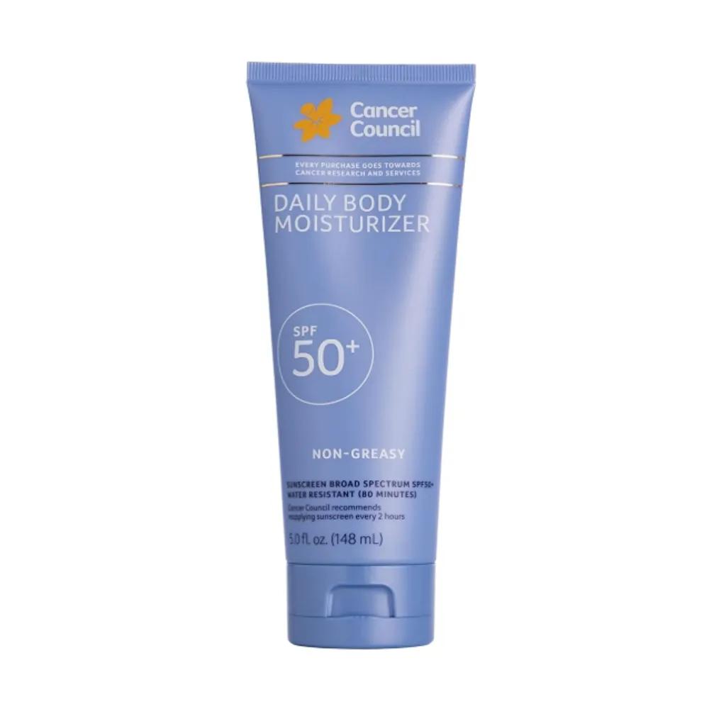 Cancer Council Australia Daily Moisture Waterproof Sunscreen 148ml Unscented Body SPF50
