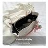 Trend PU Leather Tote Bag Large Capacity Multicolor Underarm Bag Comfortable Hand Bucket Bag Shopping