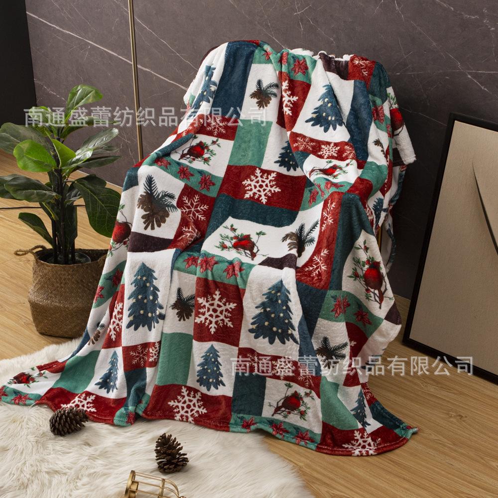 3D Digital Printing Flannel Blanket Sofa Blanket Blanket Single Layer Thickening