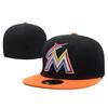 [Florida Marlins] LA Pălărie de Soare cu Închidere Solară Pălărie de Soare pentru Cuplu Pălărie Brodată Închidere Completă Șapcă de Baseball