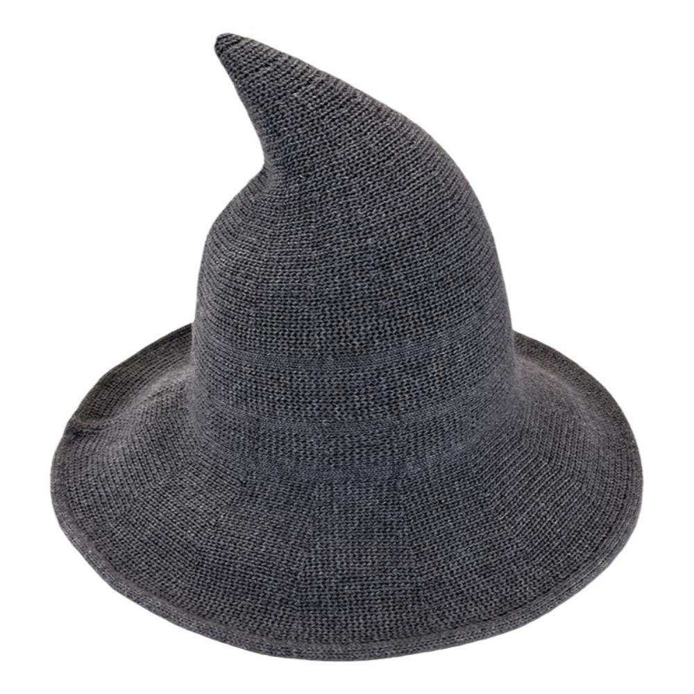 Solid Color Halloween Witch Hat High Quality Costume Hat Fashionable Magical Hat For Women