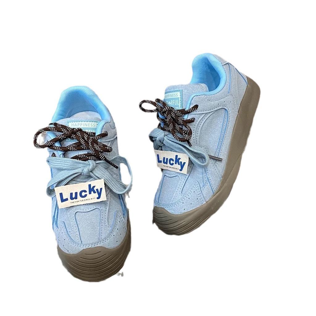 Niche Hong Kong style casual shoes 2025 new models show feet small round head design German training shoes versatile ins * trendy sports shoes