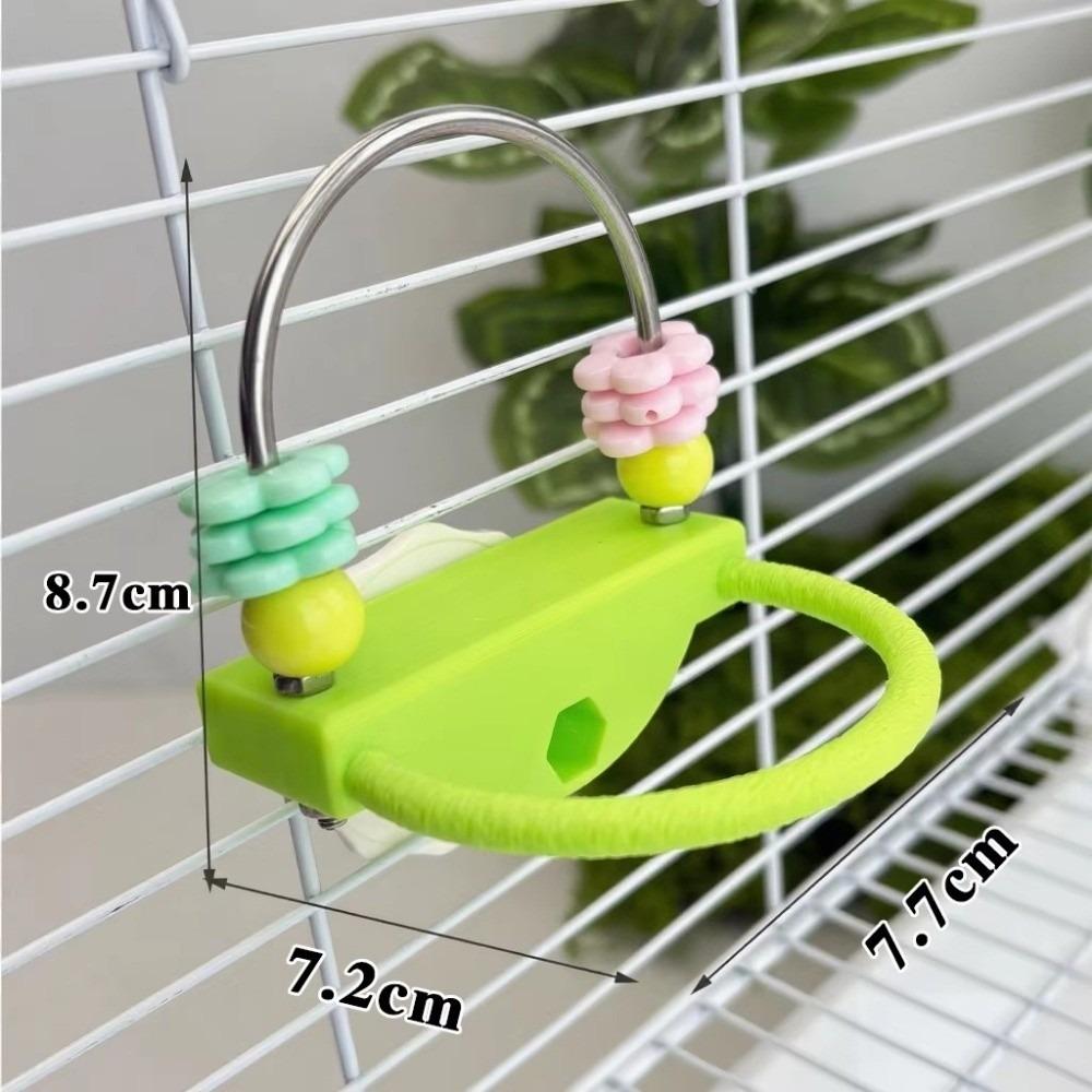 Interactive Parrot Relieve Boredom Plastic Treat Dispenser Bird Cage Non-slip Design Parrots Gnaw