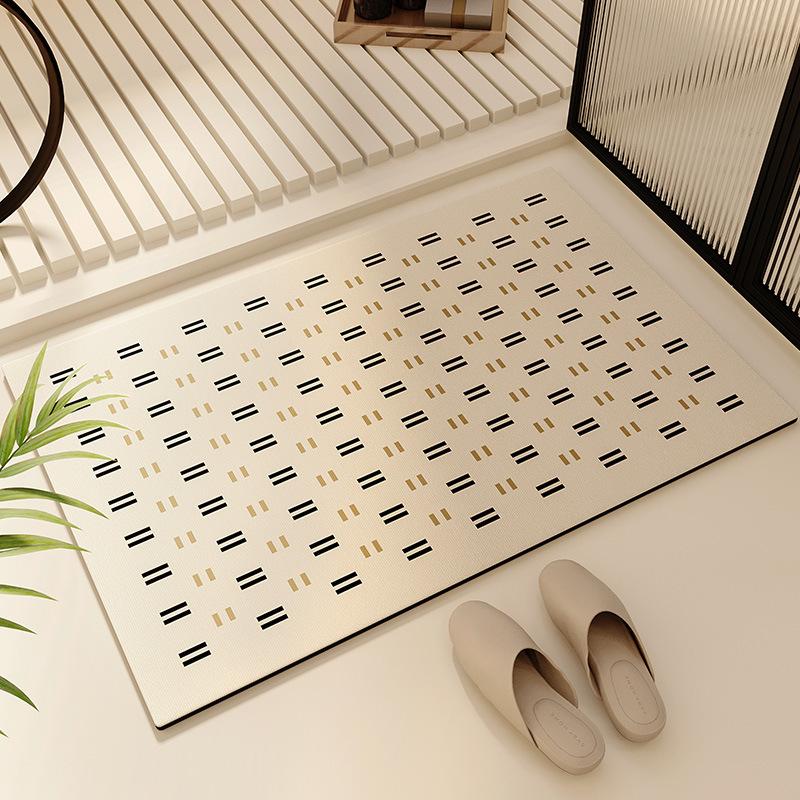 Xiansu bathroom floor mat, toilet suction door foot mat, carpet, diatom mud non-slip toilet, suction mat toilet