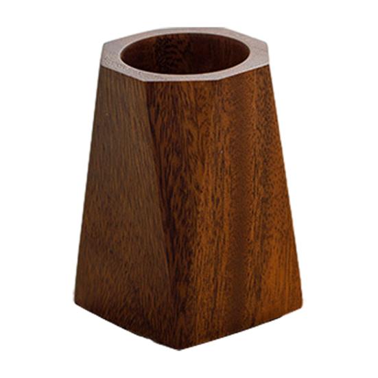 Drewniany Orzechowy Pojemnik na Długopisy Pojedyncza Tubka w Stylu Ceremonii Herbacianej Organizer Ręcznie Robiony Przechowywanie na Biurko na Pędzle Narzędzia Elegancki Wystrój Biura