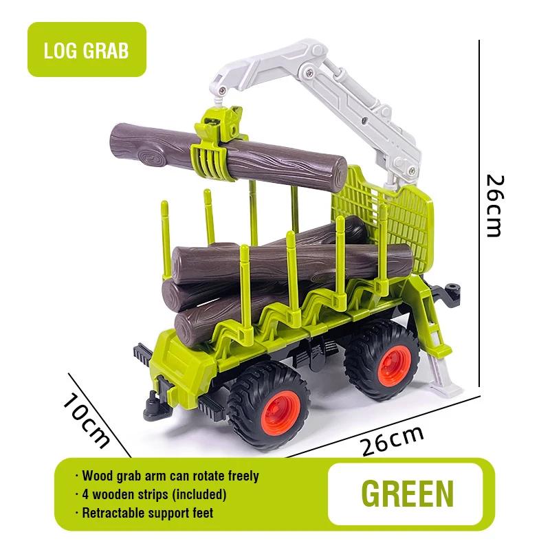 Dálkově ovládaný traktor RC Farmářský náklaďák Auto Přívěs 2.4G Farmářský simulátor Nákladní auto Miniaturní zemědělské vozidlo Hračky Model Děti Chlapec