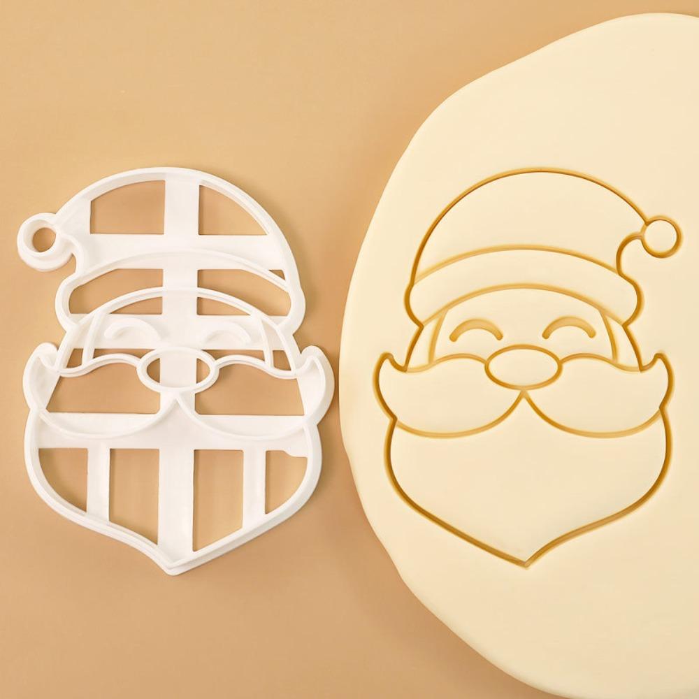 Christmas Cookie Embosser Santa Claus Baking Molds New Cookie Cutter  Kitchen Tools