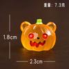 8Pcs Halloween Luminous Pumpkin Ghost Micro Landscape Gardening Accessories Creative Car Luminous Diy Small Ornaments