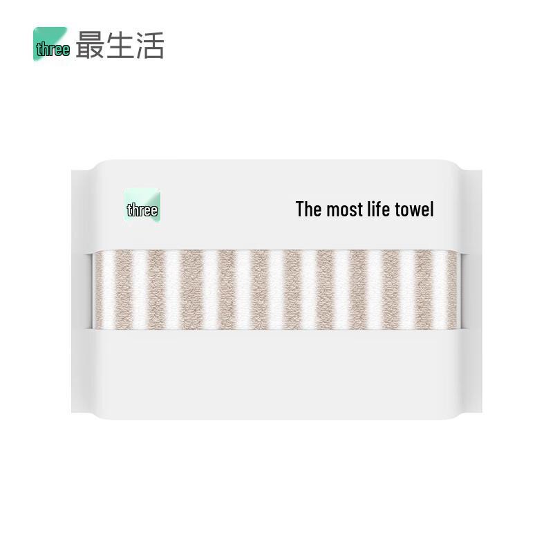 Zui Shenghuo Light Luxury Striped Cotton Face Towel