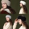 Fashionable Headband Plush Ear Muffs for Halloween Party Keep Warm Outdoor