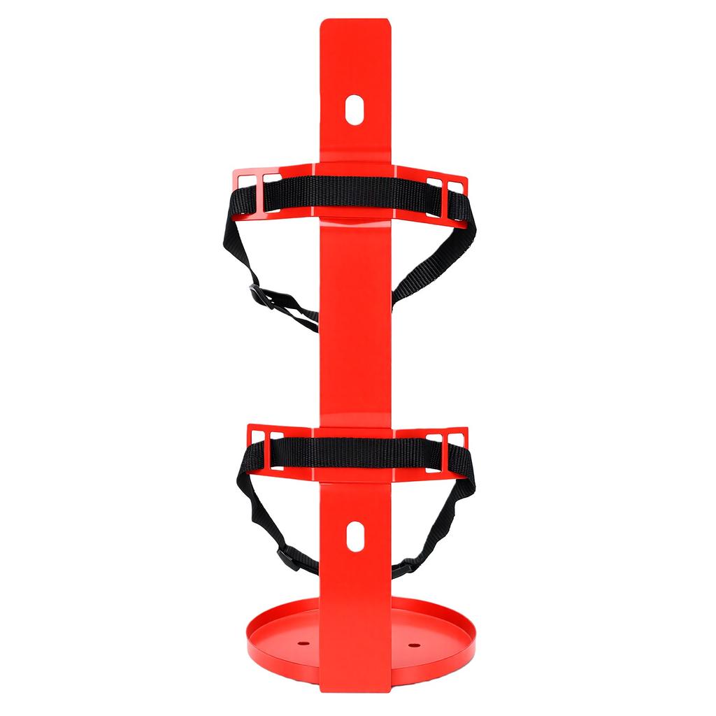 Feuerlöscherhalter, Feuerlöscherhalterung mit Ablage, Nylon-Gurte, Schnellverschluss und Rostfrei für 5-6 kg Feuerlöscher