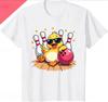 Funny Cat Bowling Shirt with Sunglasses Couple Style YK Summer Streetwear Top Women Clothing Fashion Summer Streetwear YK